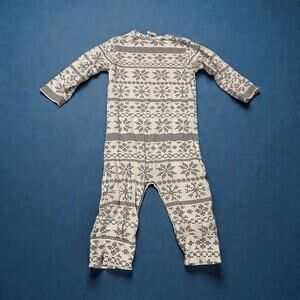 Kate Quinn Organics bamboo fair isle jumpsuit 6-12 month